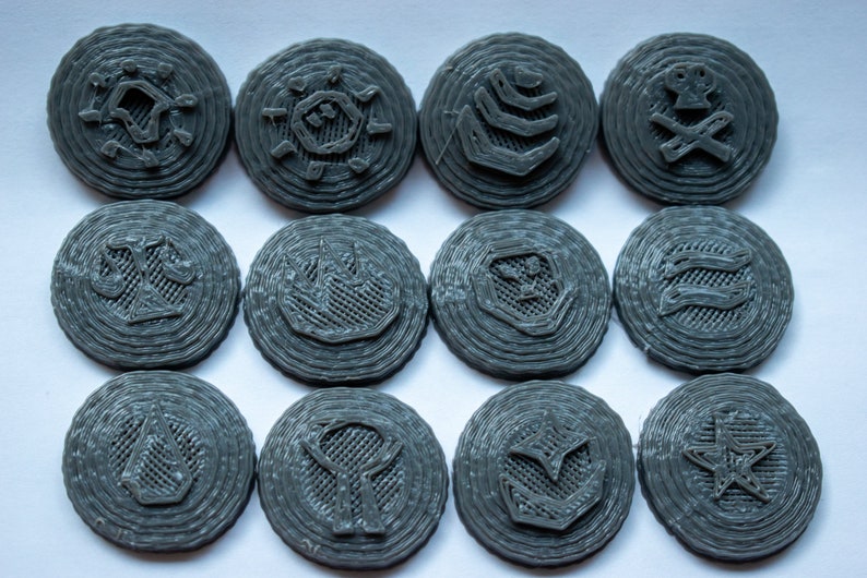 3D Printed Runescape Rune Set - Etsy