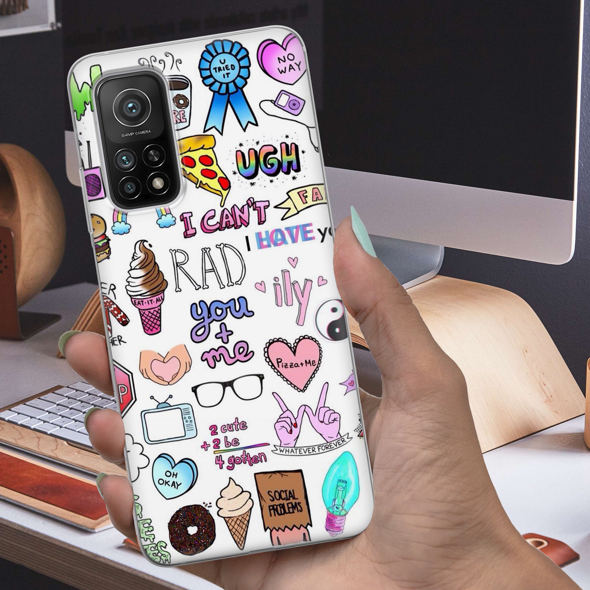 Aesthetic phone case cover fits iPhone 7 8 XR 11 & Etsy