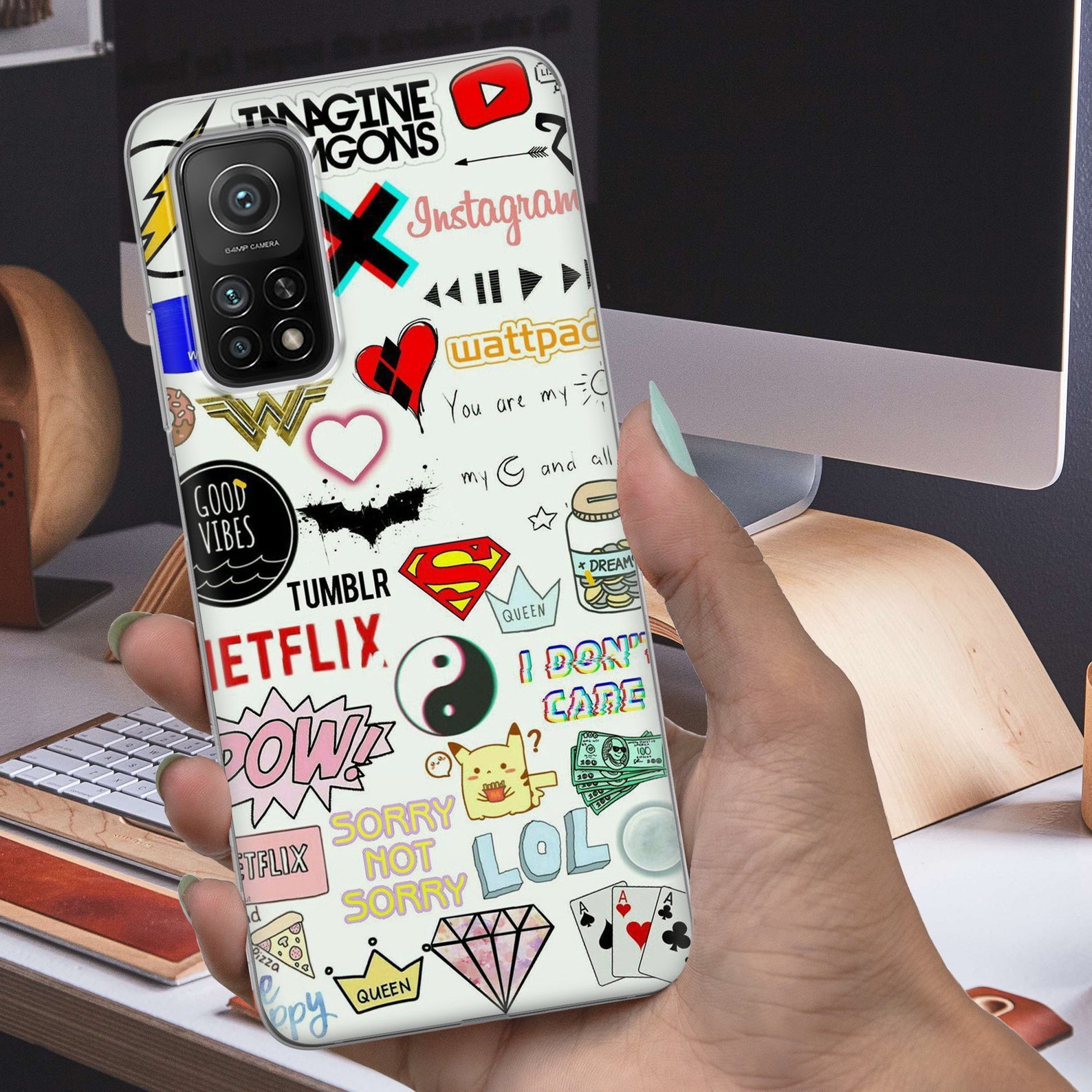 Aesthetic phone case cover fits iPhone 7 8 XR 11 & Etsy