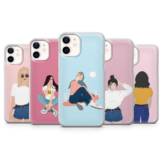 A50 A51 Aesthetic Blue Phone Cover fits for iPhone 7 A40 8+ Xiaomi Mi 11 & Samsung S10 Lite Huawei P20 XR