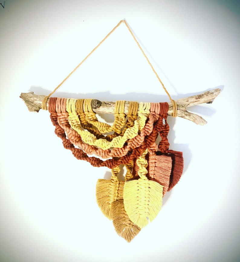 Macrame Rainbow Twist Feathers Wall Hanging KIT 50 x 65cm Etsy