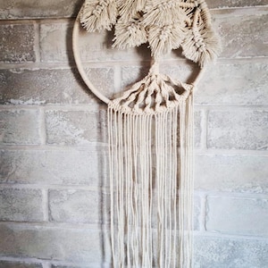 Arbre de vie en macramé DIY, KIT de suspension murale (20 x 70 cm)