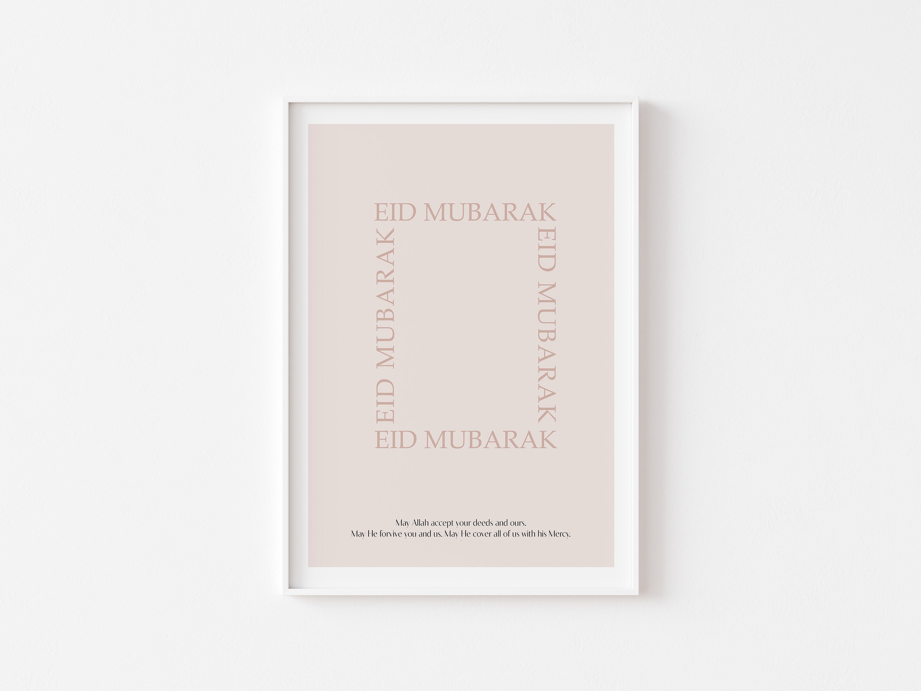 Poster Eid Mubarak Invocation