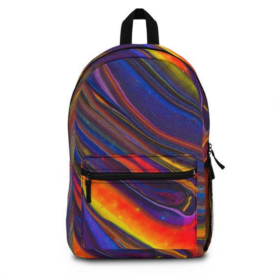 Neon Paint Backpack Unisex Colorful Book Bag Artist Backpack Festival Bag Art Travel Bookbag College Student Bag Back to School Bags Etsy