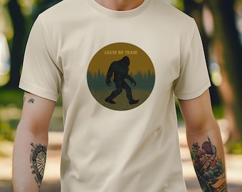 Funny Bigfoot Tee: Retro Hiking Shirt