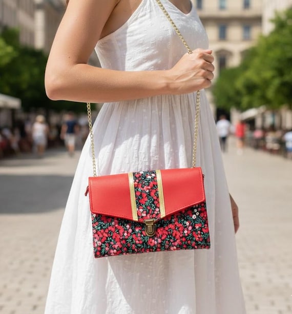 red dress clutch bag Gold Metallic Woven Clutch Handbag - Women's Accessories