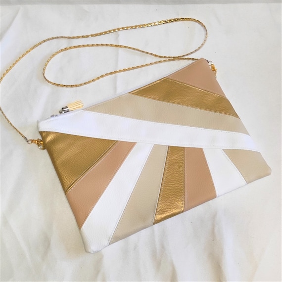 White Beige and Wedding Clutch Bag in - Etsy
