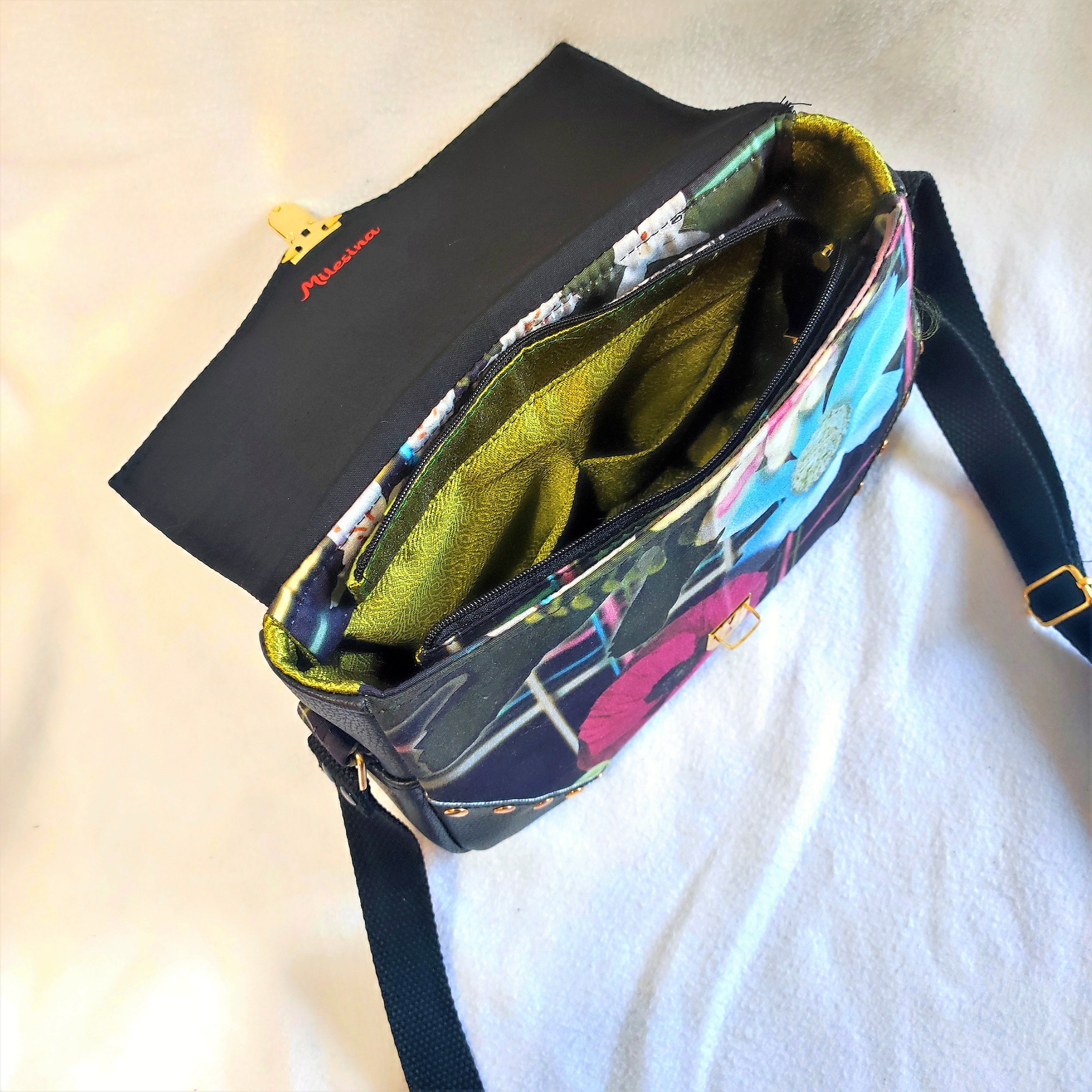 Christian Lacroix Deep Navy Plaid Men’s Messenger Bag Christian Lacroix Beckon Diamond Quilted Mauve Shoulder  main image 4