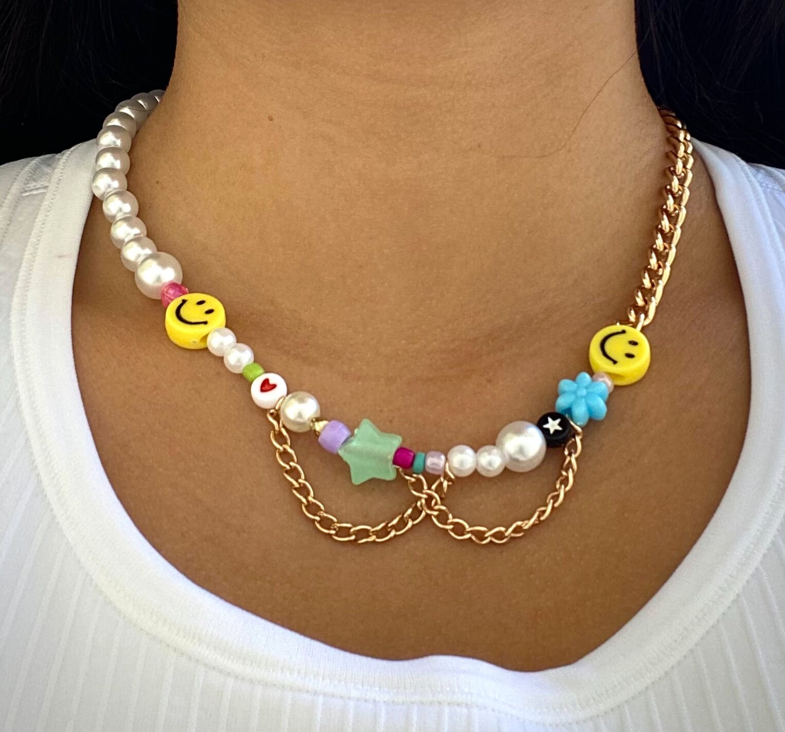 ◆ Happy Lucky Happy Lucky Necklace - Etsy