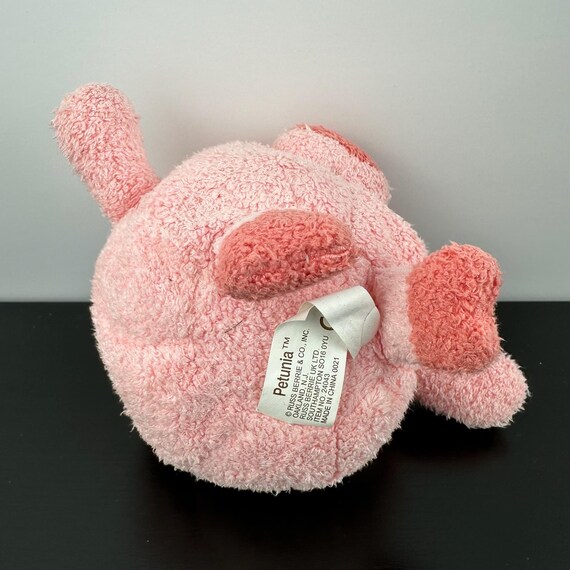 Russ Berrie Rare Luv Pets Petunia Pink Pig 4” Circular Bean Bag