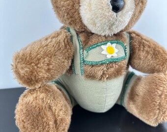 Heinrich der Postillion-Teddybar テディベア Dakin 1979 Vintage Yodel German Bavarian Lederhosen Teddy Bear 10