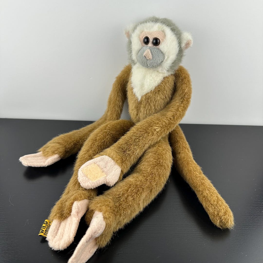 Vintage 1998 K&M International Wild Republic Monkey Plush Stuffed