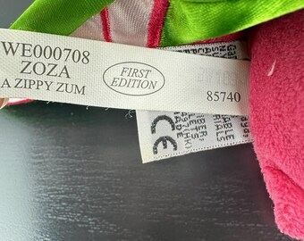 Ganz Webkinz First Edition Zoza A Zippy Zum 6” WE000708 No Code