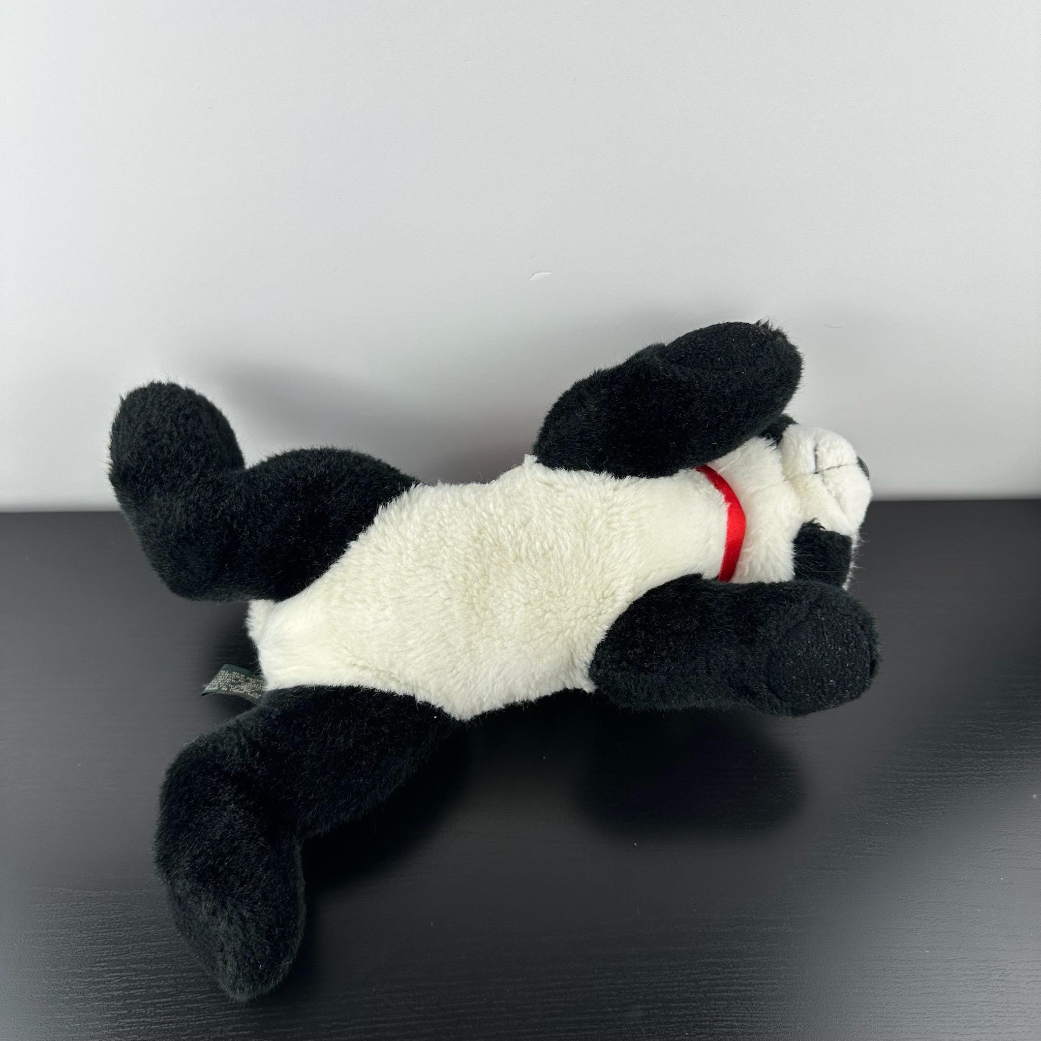 Russ Berrie Wellesley Panda Teddy Bear Cub 12” Red Ribbon Bow