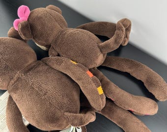 Lambs & Ivy Rare Momo Mommy Monkey and Baby Mimi Monkeys 15” Large