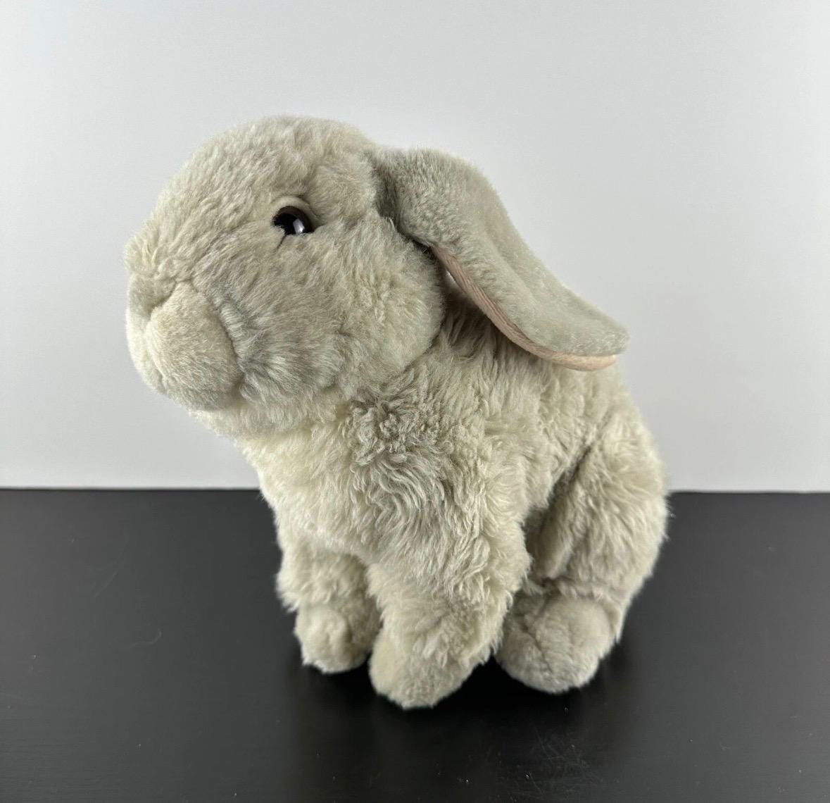 Lelly Venturelli Rare Bunny Rabbit 10” Realistic Gray White Pink