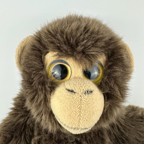 TY Classic Brownie Monkey Wild Wild Best Chimp 11” Big Yellow Eyes
