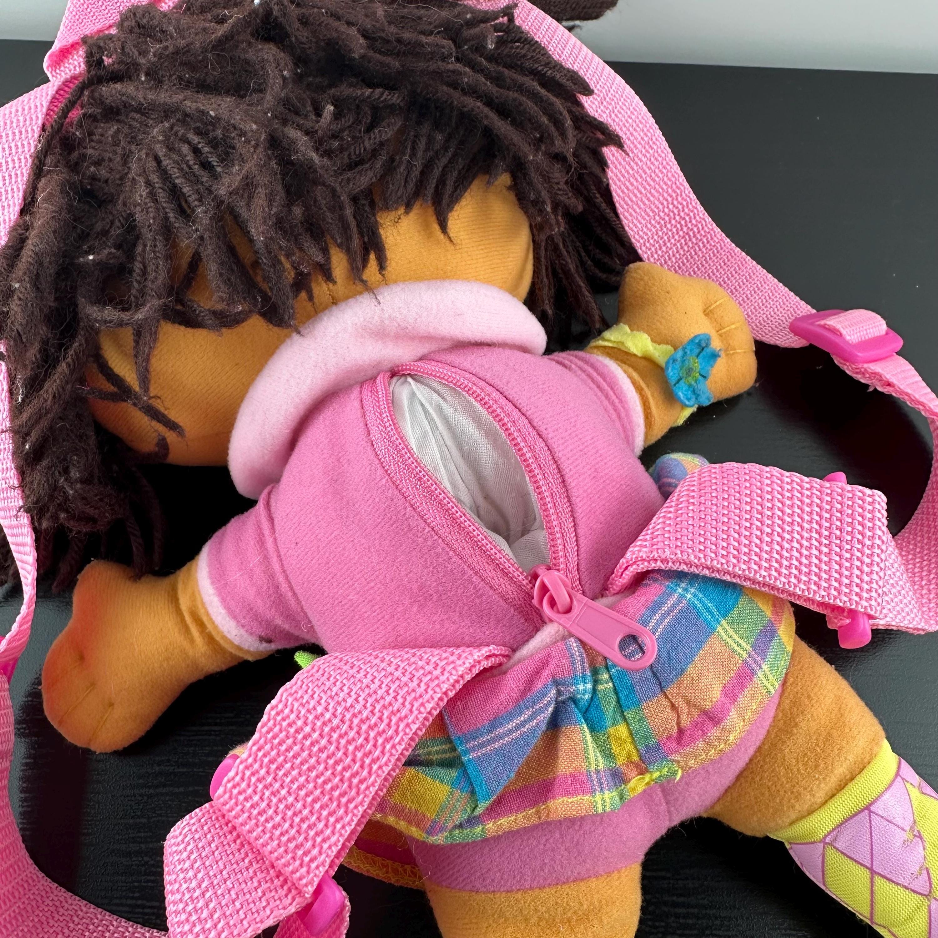 Dora the Exporer Vintage Doll Plush Backpack Pink Dress Straps 15” - Etsy
