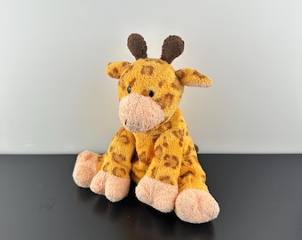 TY Pluffies キリンタワー フロッピービーンズ 9インチ - ヴィンテージ 2004 イエロー オレンジ ブラウン
