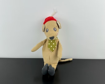 IKEA Hasselmus 8” Plush Mouse Holiday Scarf l Winter Hat Plush Stuffed Animal Vintage Collectible