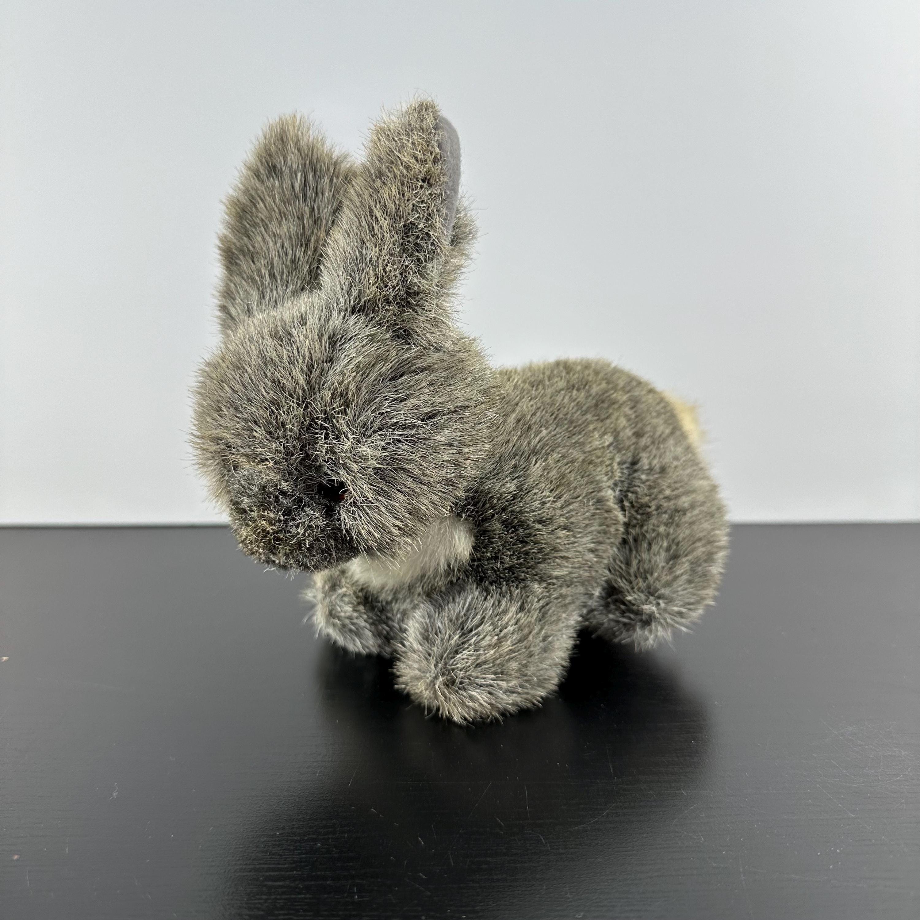 50's Grisly モヘア ラビット 27cm 西ドイツ製 うさぎ バニー Vintage Russ Berrie Bunny Rabbit Timber Jr. Grey Soft White Tail