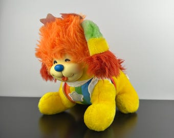 Vintage 1983 Rainbow Brite Puppy Brite 12” Plush Stuffed Animal Yellow