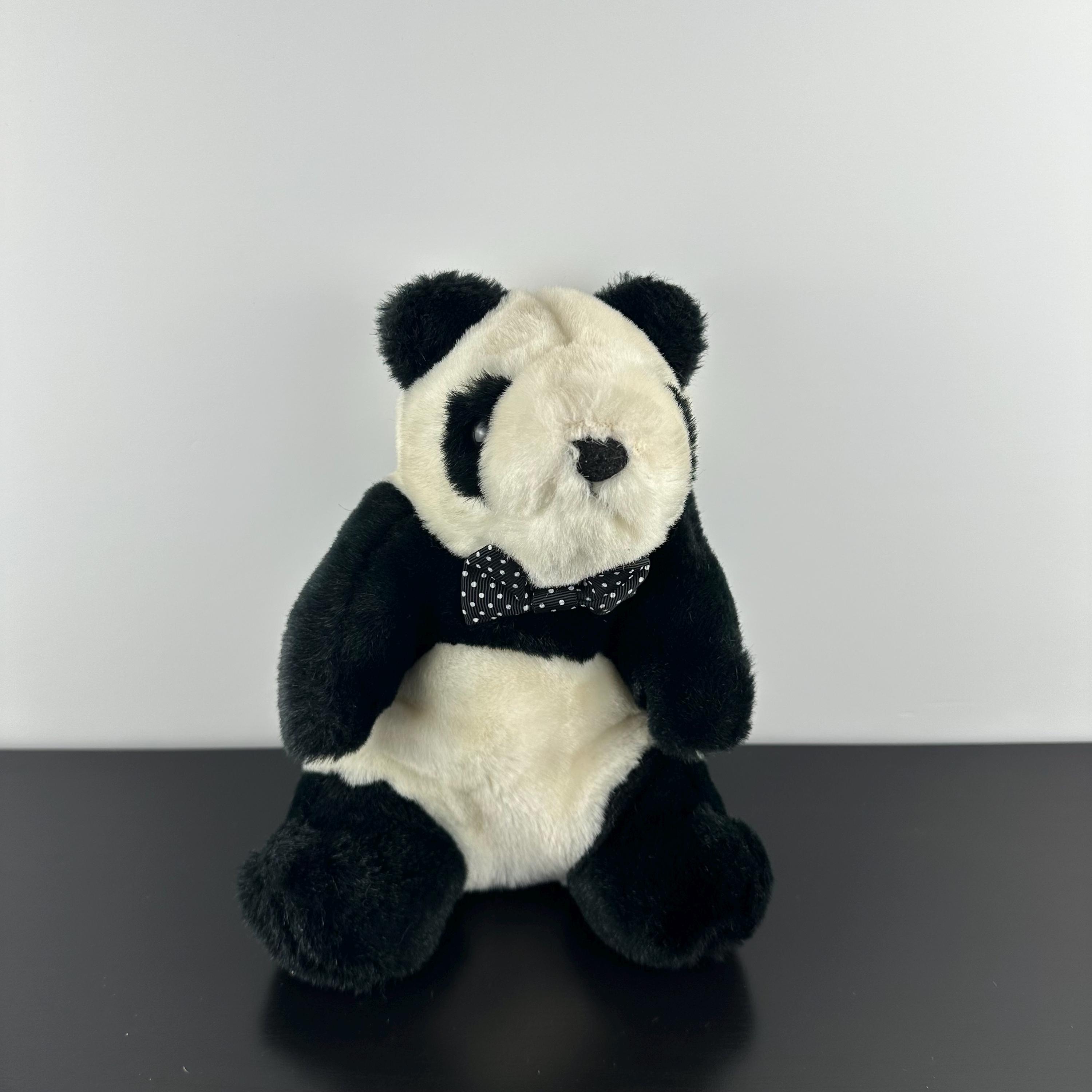 Yonda? Vintage Teddy Bear パンダ Vintage 1985 Gund Panda Bear 9” Plush Stuffed Animal Domino