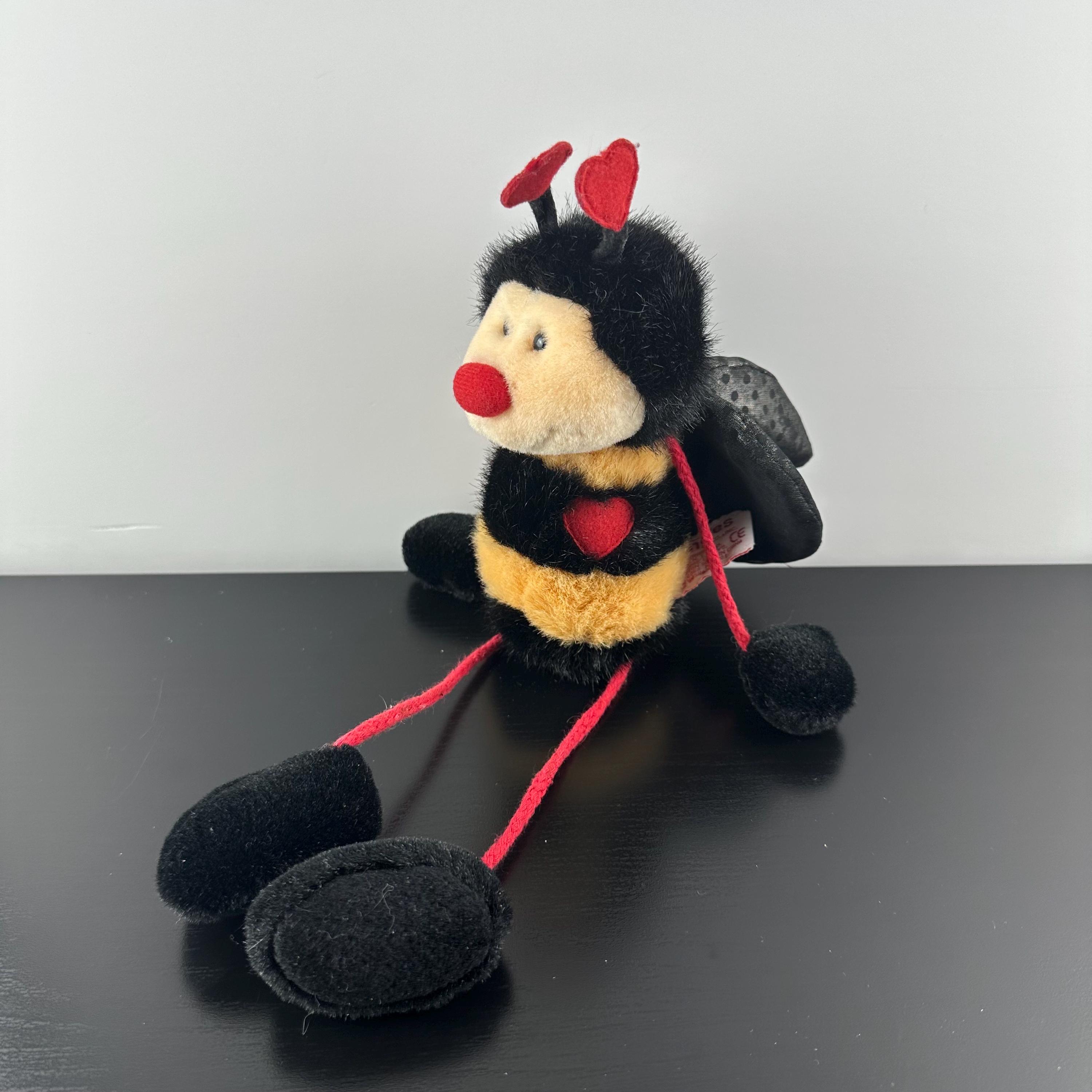 Vintage Russ berrie Bangles Valentine Bumble Bee Plush Stuffed