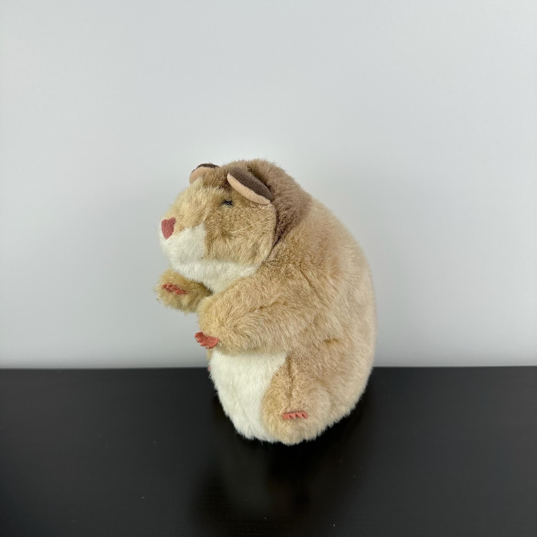 Folkmanis Puppets Hamster Hand Puppet 6” Realistic Brown Tan White ...