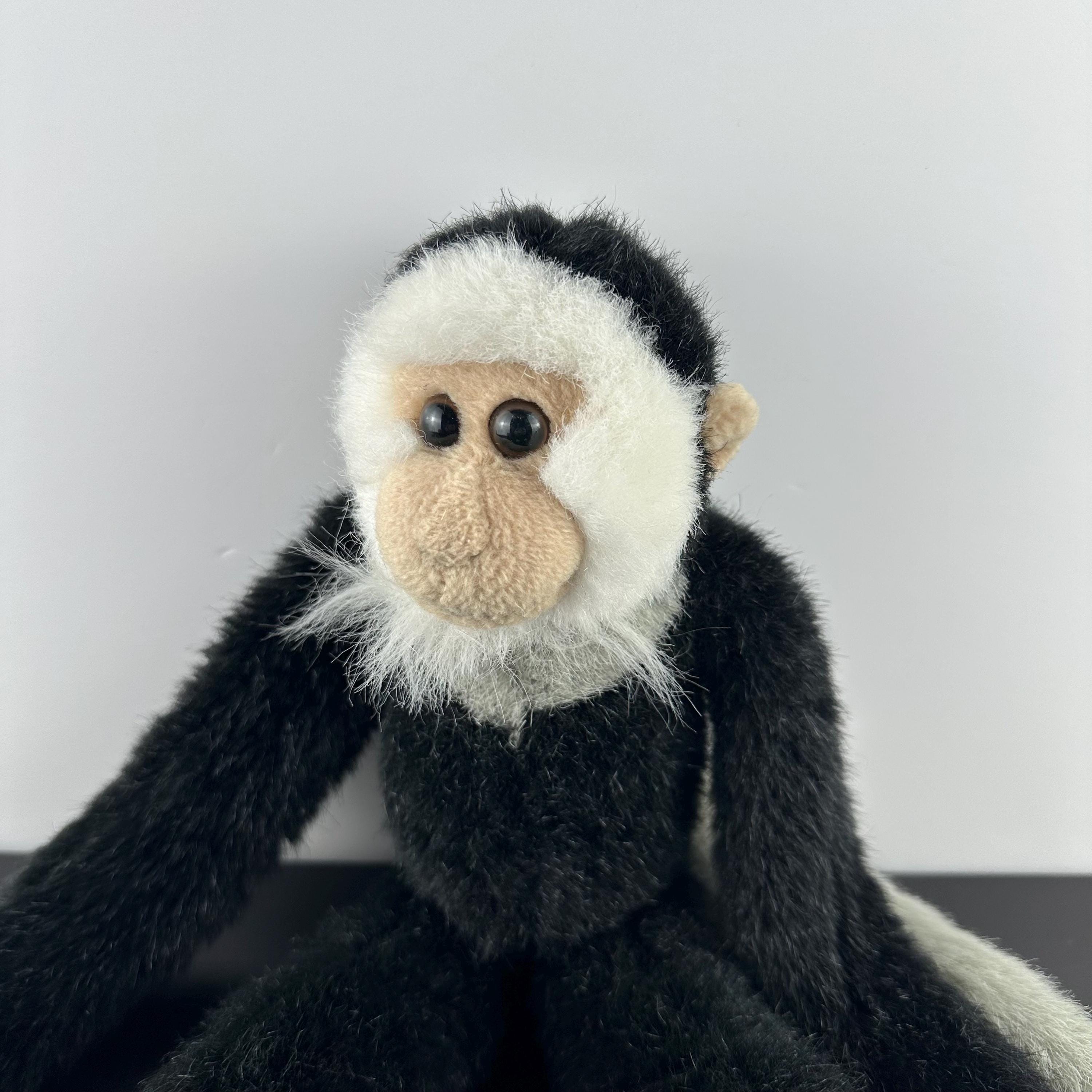 K&M International Black, Gray and White Monkey Plush Stuffed