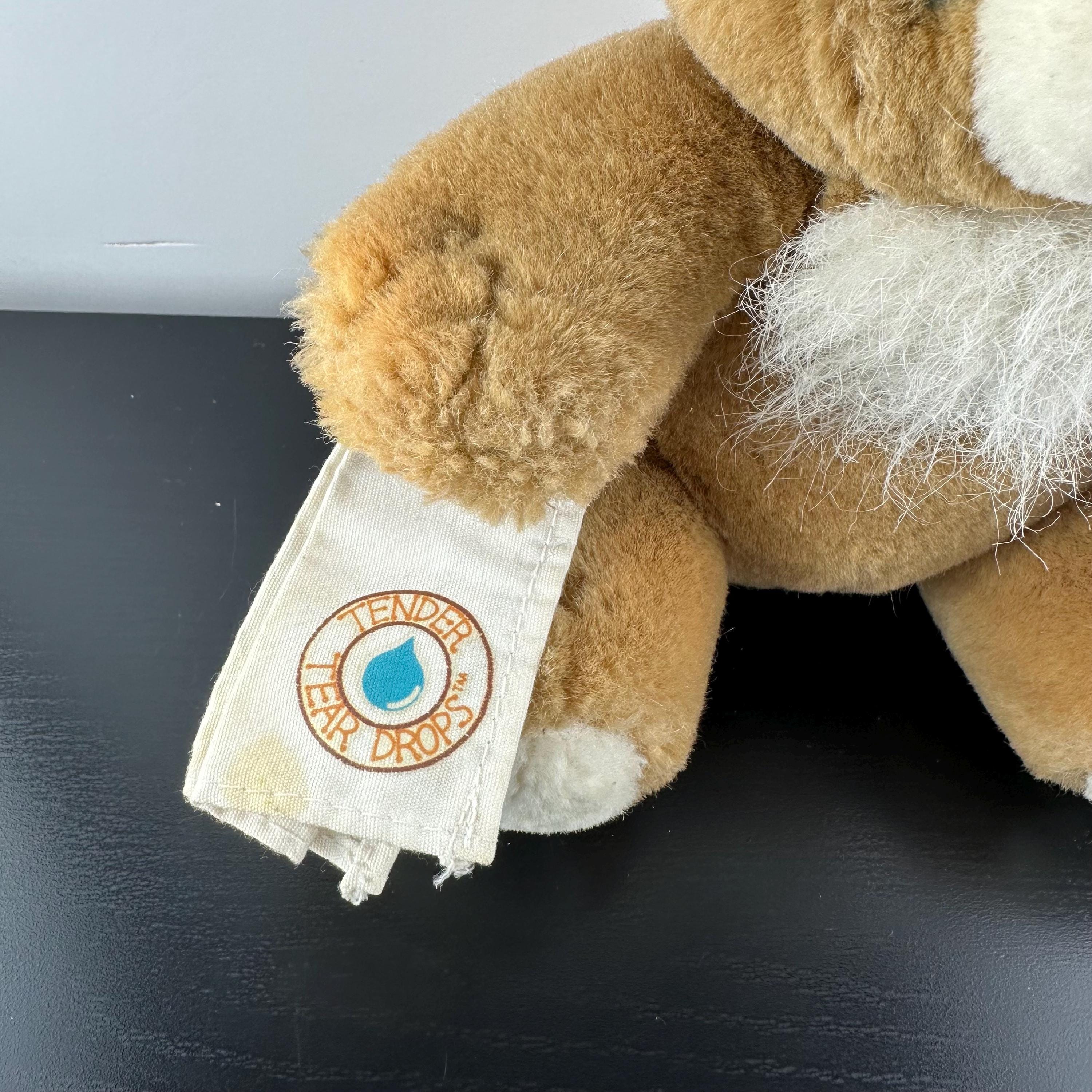 Vintage 1989 Ganz Pizzazz Tender Tear Drops Brown Teddy Bear