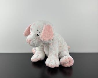 TY Pluffies Lovesy ピンクと白の子犬のぬいぐるみ 2004年製 ヴィンテージ 9インチ