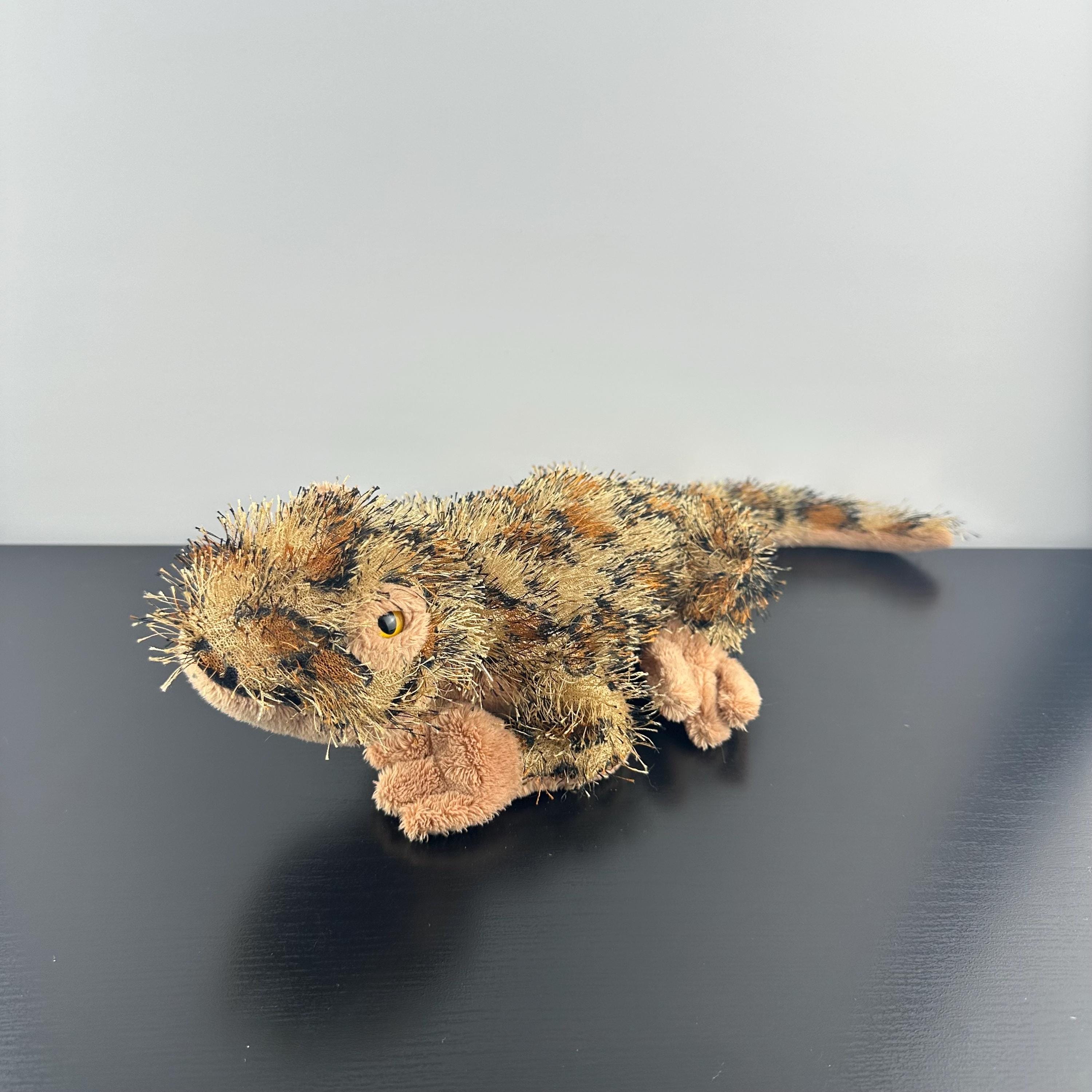Ganz Webkinz Leopard Lizard HM198 Brown Black Spots Stuffed Animal