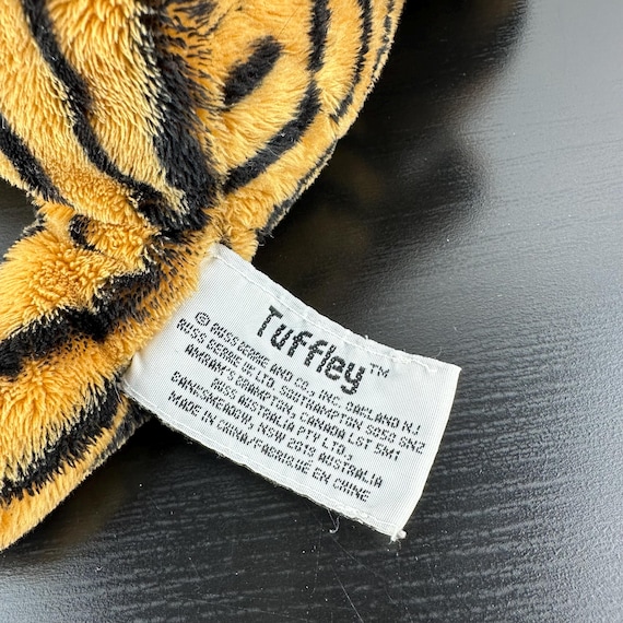 Russ Berrie Lil Peepers Tuffley Tiger 9” Green Eyes Orange Black