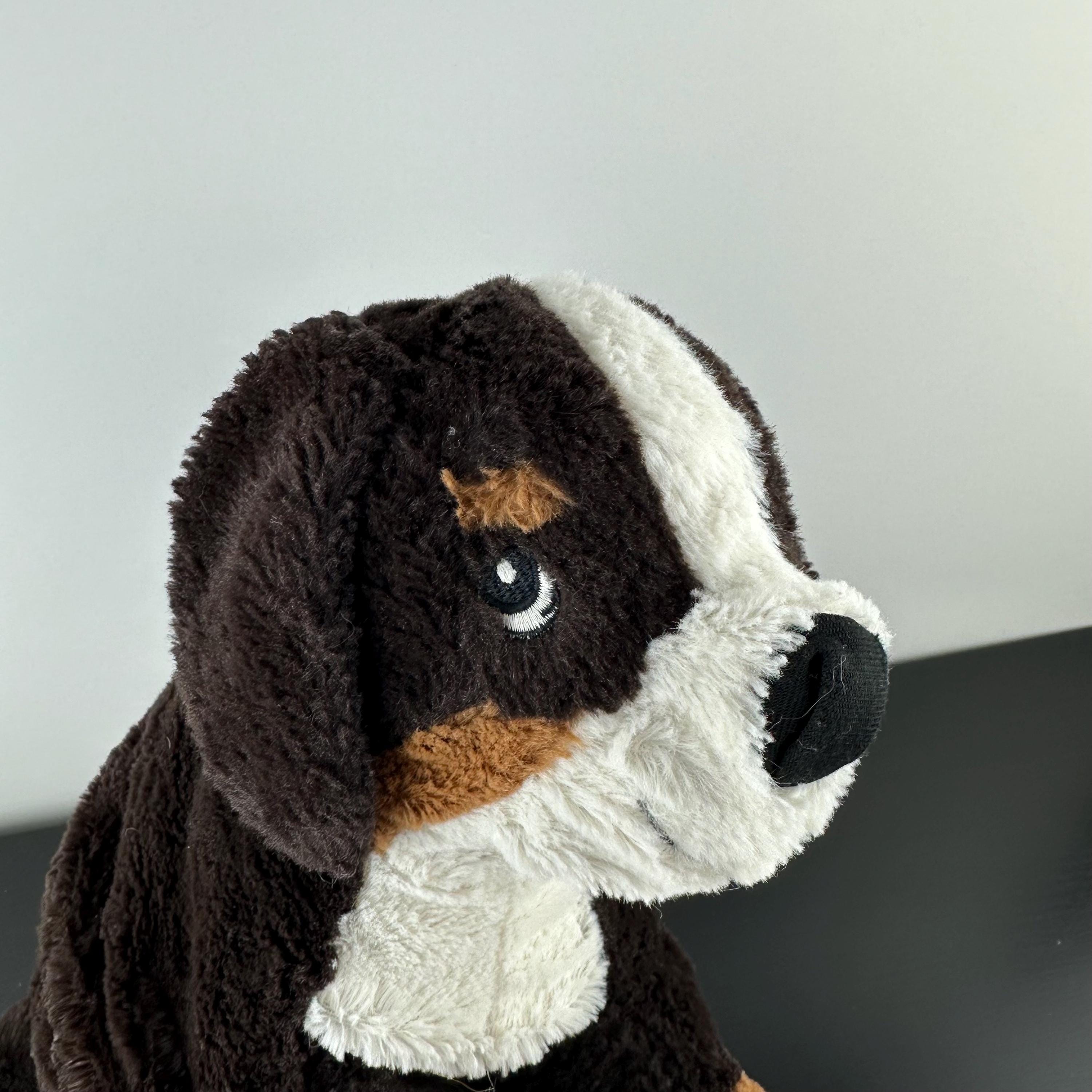 IKEA Hoppig Bernese Mountain Plush Puppy Dog 14” Brown Black White