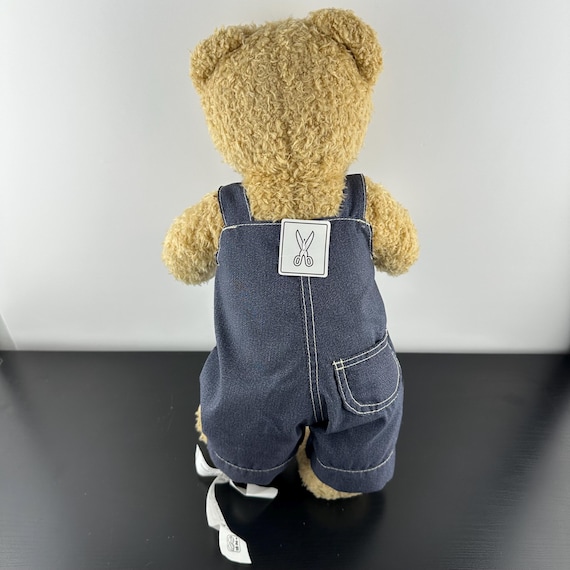 IKEA BRUMMA Bear Jointed Teddy Bear Cuddle Plush in Blue Denim