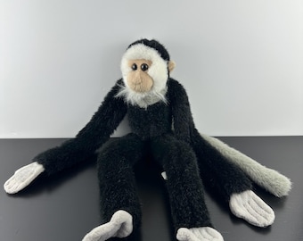 K&M International Black, Gray and White Monkey Plush Stuffed