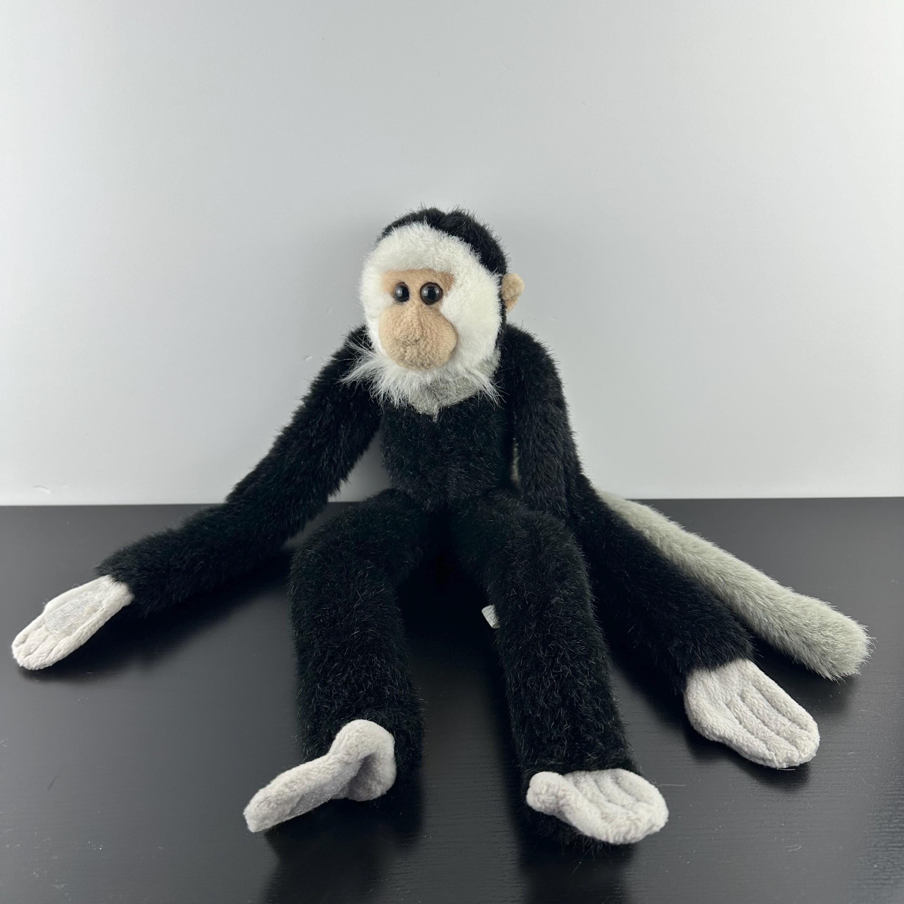 K&M International Black, Gray and White Monkey Plush Stuffed