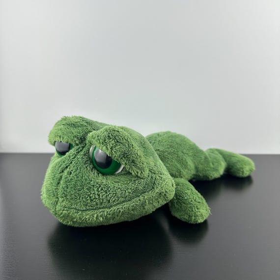 ぬいぐるみ RT-5538010387 Russ Berrie Lil Peepers Dermot Green Frog Toad 11” Plush Stuffed