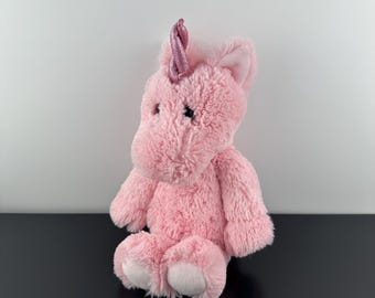 TY Attic Treasure Cuddlys Estelle el unicornio rosa de 14 pulgadas, peluche vintage coleccionable de gran tamaño