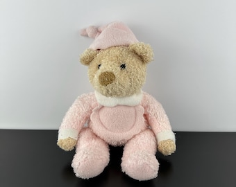 Vintage Gund Brown Tender Teddy Bear With Red Ribbon Neck 13