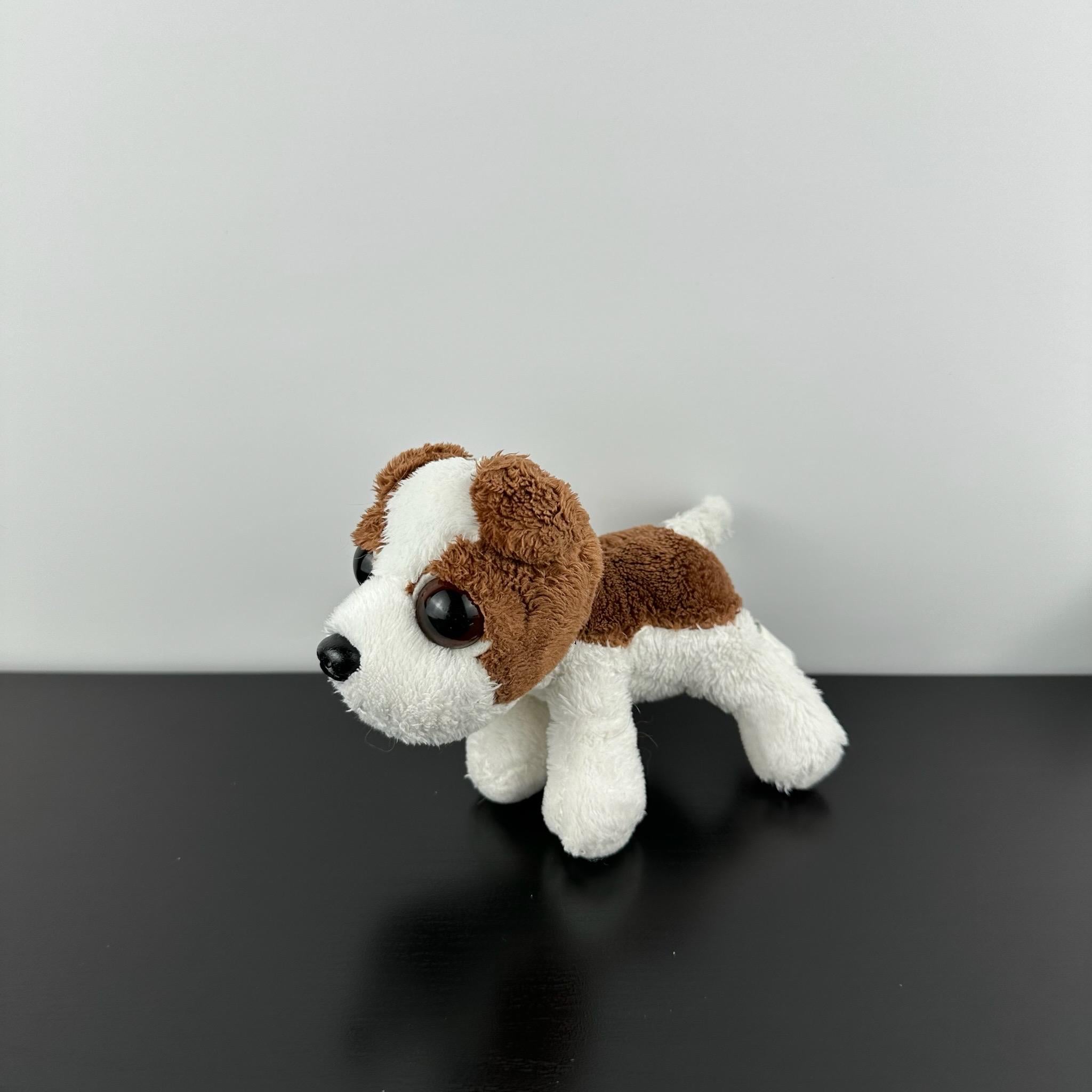 Russ Berrie Rare Lil Peepers Sally White & Brown Puppy Dog 6