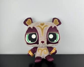 Peluche Souris Littlest Pet Shop 2009 - 15 Cm, Marron Et Rose, Hasbro, Occasion