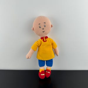 Caillou plyschdocka 9” PBS Cinar Vintage 1999 TV-program för barn tecknad