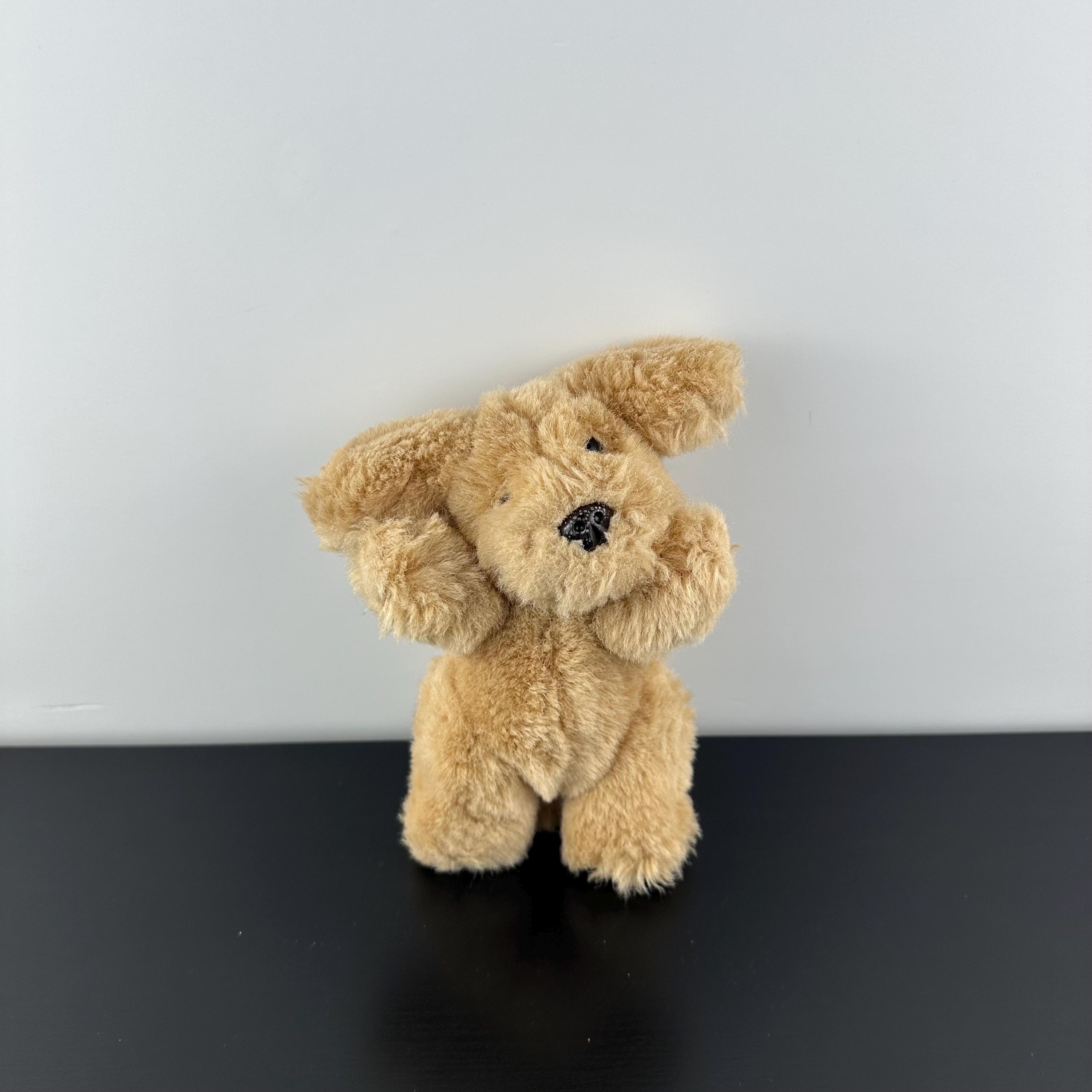 Vintage 1991 Gund Muttsy Small Mini Standing Plush Puppy Dog Tan