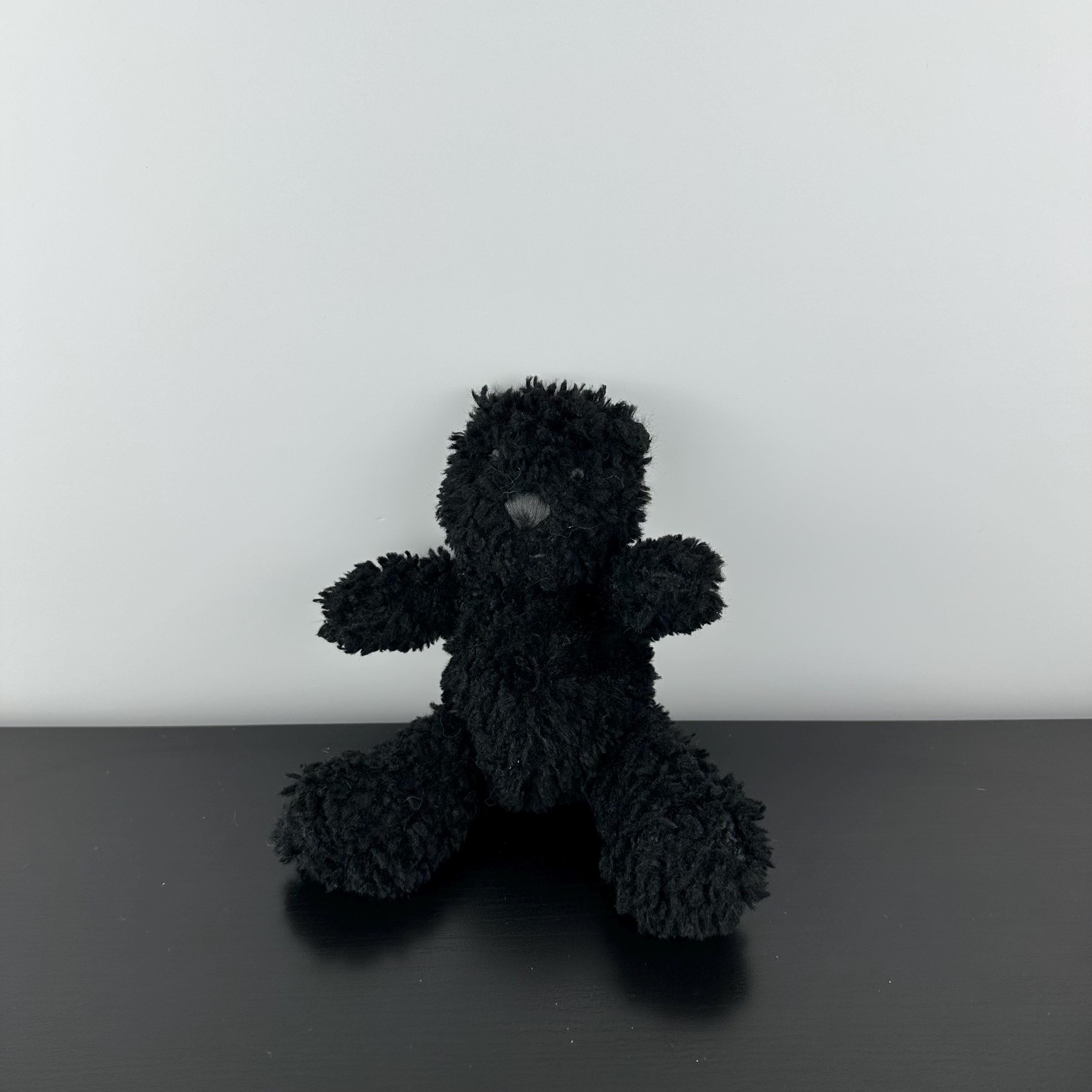 Baby Gap Brannan Teddy Bear Plush Stuffed Animal Black 7.5