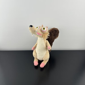 Vintage TY Beanie Baby Scrat Ice Age Squirrel Plush Stuffed Animal 7”