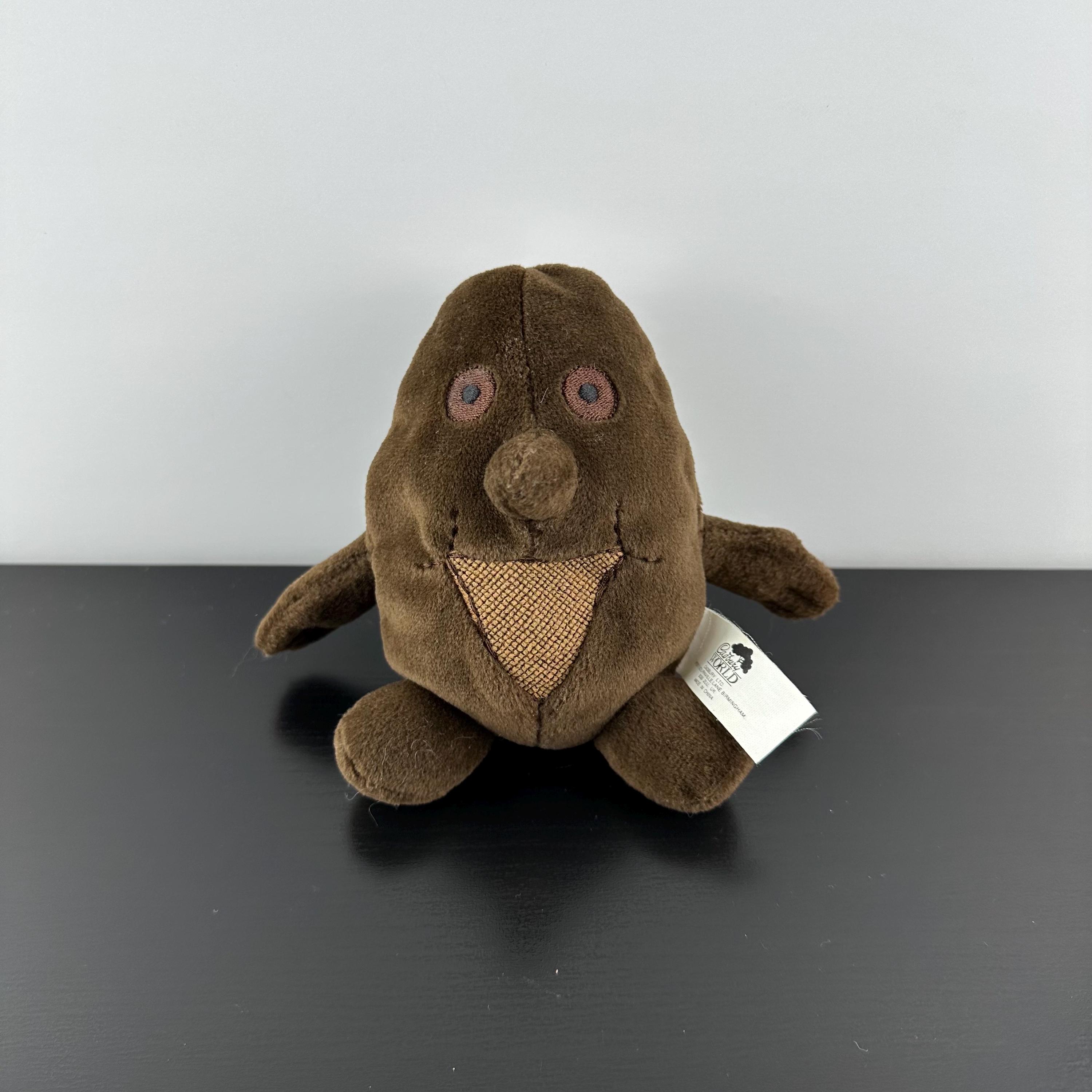 Vintage Cadbury World Mr Cocoa Bean Plush Brown Soft Beanie Toy 5