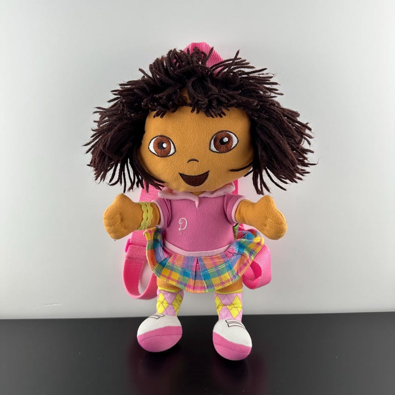 Dora the Exporer Vintage Doll Plush Backpack Pink Dress Straps 15” - Etsy