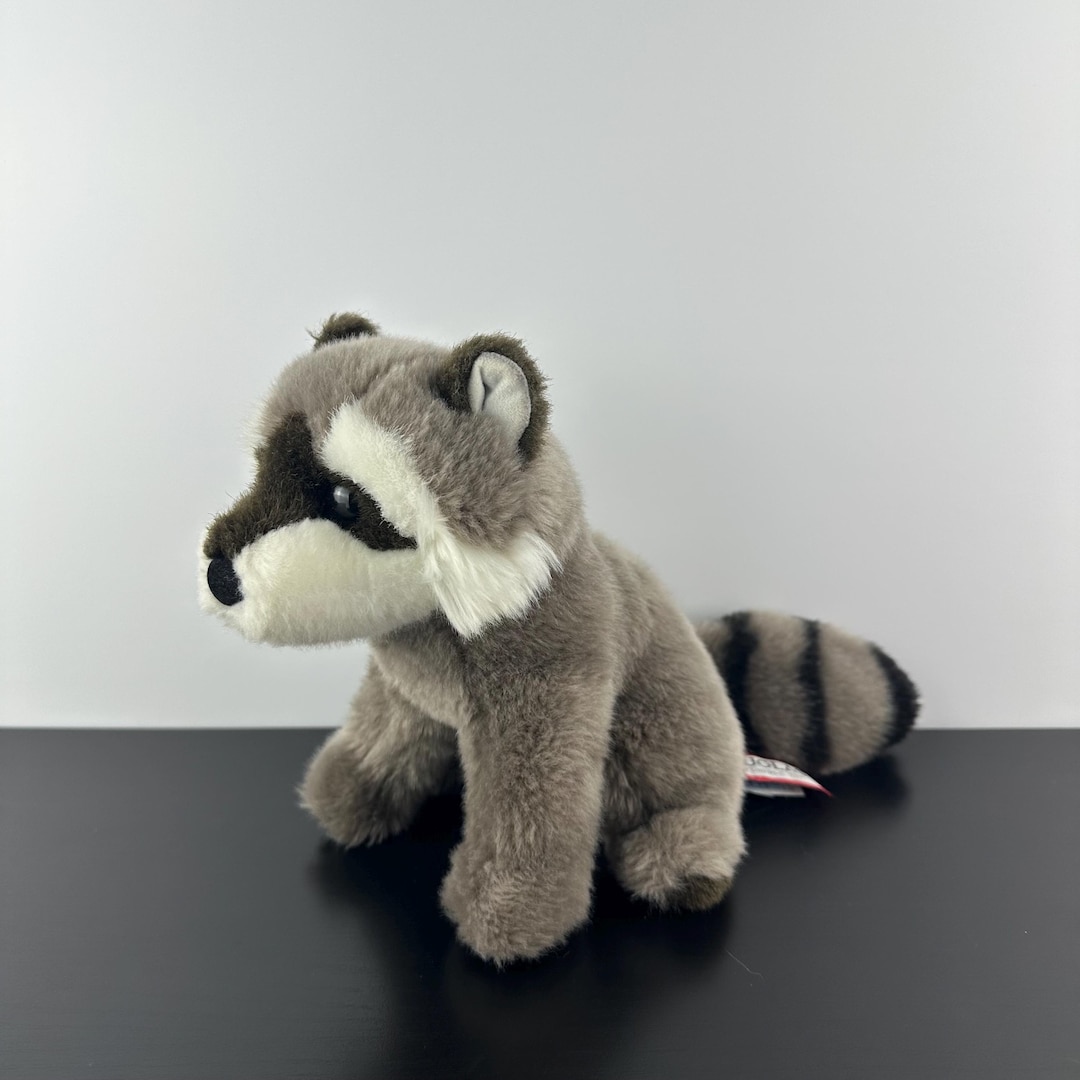 Douglas Cuddle Toy Realistic Raccoon Plush Stuffed Animal #1889 8 ...
